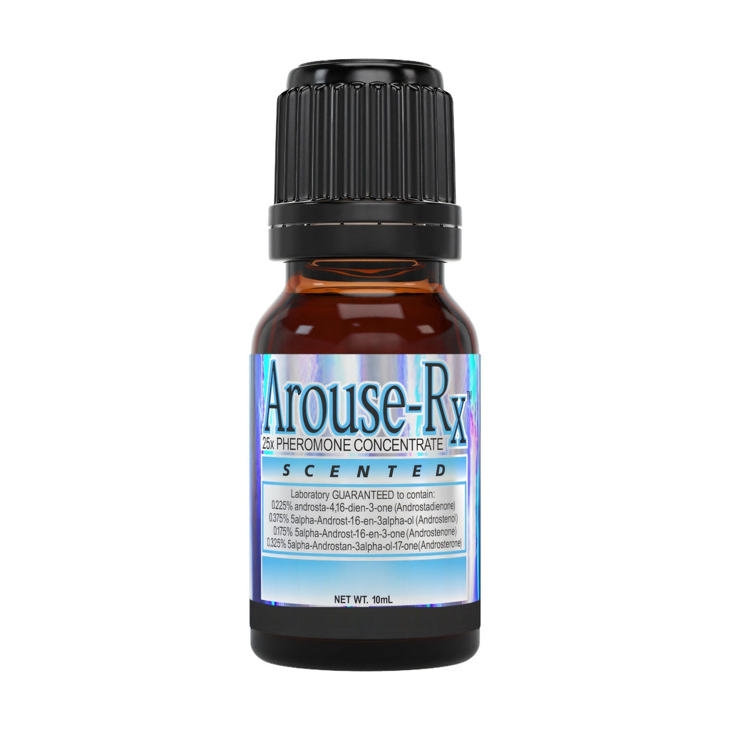 Arouse-Rx pheromone cologne for men, cedar and citrus, 10 mL dropper bottle