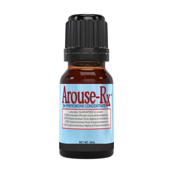Arouse-Rx unscented pheromone cologne oil for men, 10 mL dropper bottle