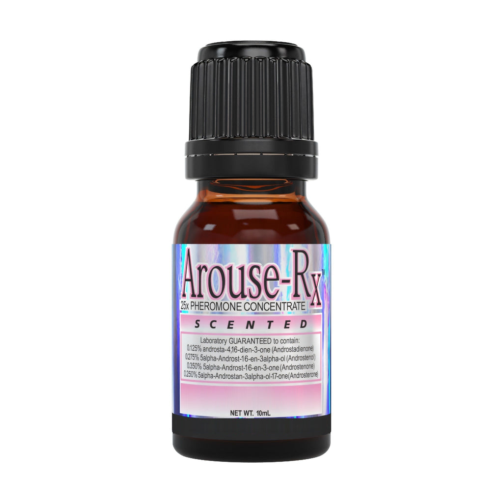 Arouse-Rx pheromone perfume for women, vanilla and white florals, 10 mL dropper bottle