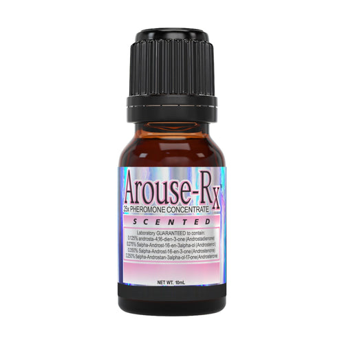 Arouse-Rx pheromone perfume for women, vanilla and white florals, 10 mL dropper bottle