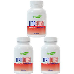 3 bottles of LipoBlast Brazilian Best Weight Loss Pill