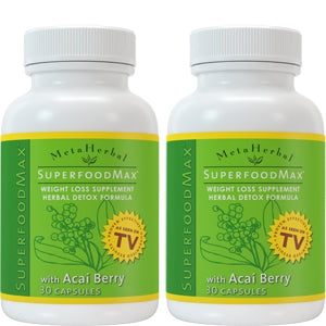 2 bottles of Superfood Max with 14 Diet Foods: Superfood Supplement w/Acai Berry